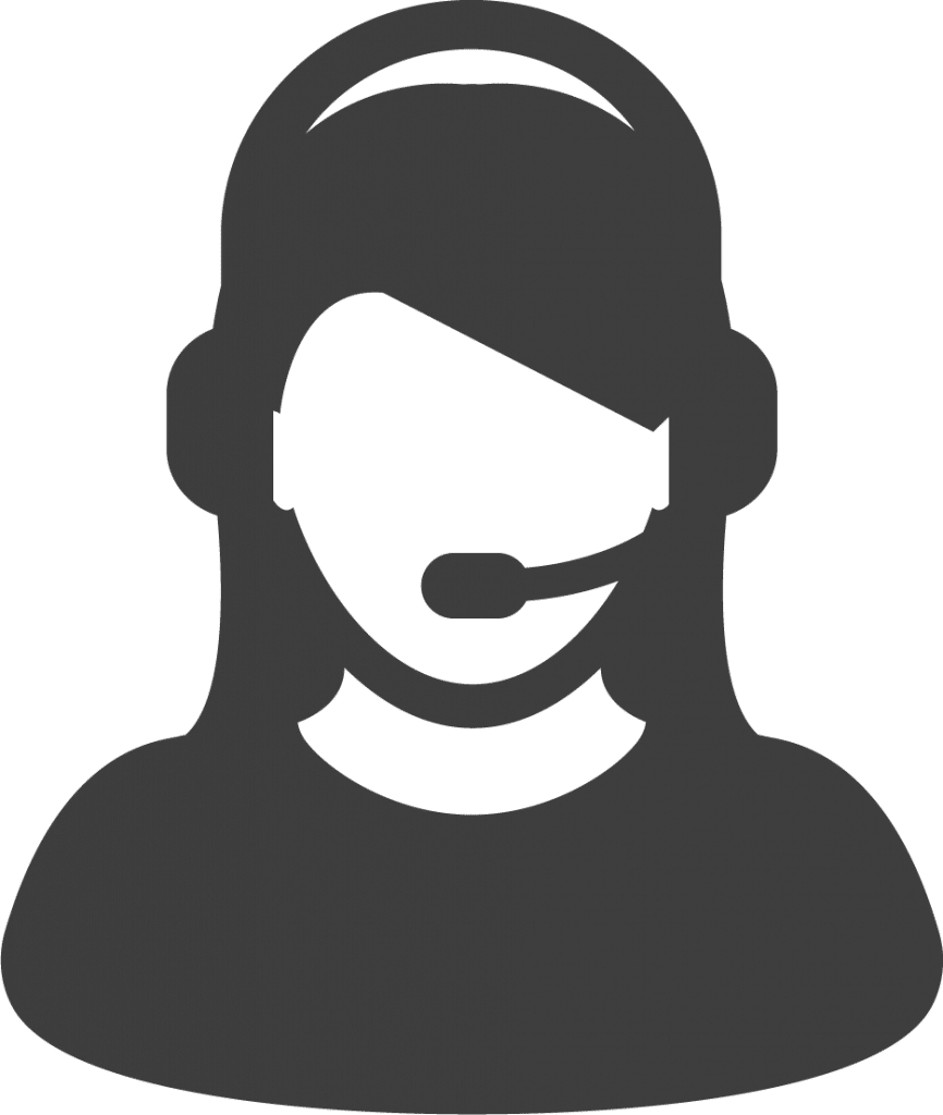 Icon showing female Customer Support Representative Image showing female Customer Support Representative