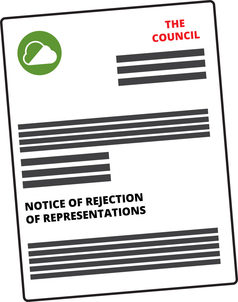 Graphic showing a Clean Air Zone Notice of Rejection of Representations Graphic showing a Clean Air Zone Notice of Rejection of Representations